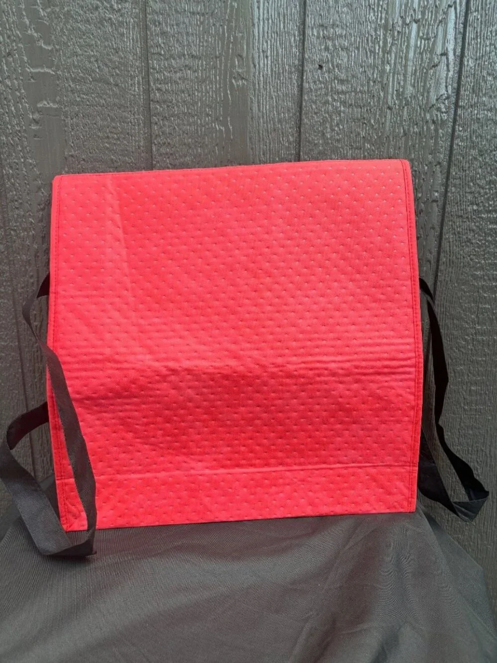 Doordash Red Insulated Food Delivery Bag With Velcro Closure & Handles